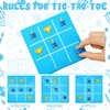 Hollowfly 30 Pcs Hanukkah Tic Tac Toe Game Bulk Hanukkah Felt Board Game Mini Strategic Board Game for Family Jewish Classic Educational Goodie Bag Stuffers Birthday Party Favors Gifts