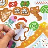 Make A Gingerbread House Stickers for Kids Christmas Craft Kit for Xmas Party Game Decorating Activity Holiday DIY Supplies 12 Sets