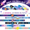 KELENO 24 Outer Space Party Favors Birthday Supplies Galaxy Astronaut Silicone Bracelets Bulk Kids Boy Girl Toy Gift for Goodie Bag Stuffer Class Prize Christmas Easter Space Themed Party Favors