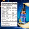 Magnesium Glycinate Liquid for Kids - with L-Theanine Omega-3, Vitamin B6, D3, Zinc - Kids Magnesium Drops for Sleep, Relaxation, Calm & Focus - 2 Fl Oz, Strawberry Flavor