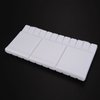Shappy Watercolor Palette Folding Paint Tray Plastic Painting Pallet with 33 Compartments, Thumbhole and Brush Holders, White