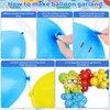 Amandir 159PCS Summer Pool Beach Party Decorations Splash Tropical Balloon Garland Arch Kit Sun Watermelon Foil Balloons for Kids Birthday Swimming Water Luau Hawaiian Baby Shower Party Decorations