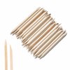 Nail Art Orange Wood Sticks,AMOSTBY 50PCS Multi Functional Cuticle Pusher Remover Manicure Pedicure Tool,4.5 inch