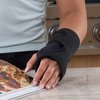 ComfyBrace Wrist Brace with Splint and Palm Cushion - Fits Both Hands - for Support, Carpal Tunnel, Tendonitis, Wrist Injury, and Pain (Pack of 1)