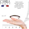 Camila Paris CP2425 French Hair Barrettes for Women Thick Hair, Hair Clip Tortoise Shell, Strong Hold Grip Barrette Hair Clips for Women, No Slip Styling Hair Accessories for Women, Made in France