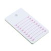 Acrylic Eyelash Extension Pallet, Grafting False Eyelash Organizer Extension Pad Lash Tray Adhesive Glue Palette Individual Holder (White B 4.72x2.75inch)