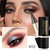 LOKFAR 2 Pcs Gel Eyeliner Set, Cream Eyeliner Tool Smudge Proof and Waterproof Eyeliner Pencil Matte Brown Eye-liner Pencil Tattoo Eyeliner Pen Eyeliner Gel Stick Makeup Eye-liners for Women (Brown)