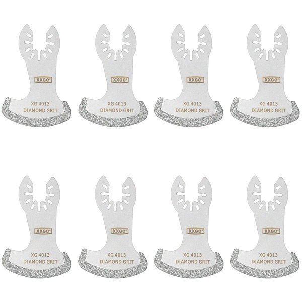 XXGO 8 Pcs Oscillating Multi Tool Diamond Segment Swing Grit Grout Blades XG8001S