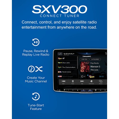 SiriusXM SXV300V1 Satellite Radio Vehicle Tuner - Add to Any SiriusXM-Ready Car Stereo