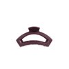 TELETIES - Open Tiny Hair Clip - Fall Collection - Hair Claw Clips for Women - Strong Grip, Bendable Teeth, Curved Design - For All Hair Types and Textures - Burgundy Bliss
