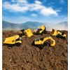 Micro Mini Construction Vehicles – Set of 5 Toy Cars and Trucks for Kids | Sensory Bin for Boys | Excavator Bulldozer Dump Truck Cement Mixer | Free Wheeling with Moving Parts – Maxx Action