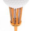 BRUSH T Premium Plastic Golf Tees, Orange Oversize 3-Pack, Size 2.4”, Unbreakable Innovative Design, Consistent Height, Perfect Golf Gift for Men and Women. Golfing Tees, Works With Any Golf Ball