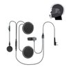 BAOFENG Helmet Kit 2 PIN Full Face Motorcycle Headset Earpiece Mic Ken Wood/WOU Xun/Pu Xing/Lin ton Two Way Radio Walkie Talkie, Black