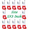 San Tokra 12Pcs Christmas Socks Decoration Snowflake Tableware Holders, Candy Pouch Bag Knife Spoon Fork Bag Mini Christmas Stockings for Xmas Decorations Dinner Table Ornaments