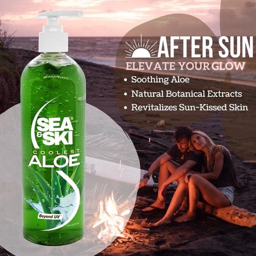 SEA & SKI After Sun Coolest Aloe Gel - Naturally Deep Moisturizing
