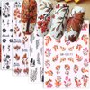 ​​​​8pcs 3D Fall Leaves Nail Art Stickers Cartoon Fall Nail Stickers for Nail Art Supplies Maple Leaf Flower Nail Decals Autumn Decor Nail Sticker Nails Stickers Women Nail Design Stickers for Nails