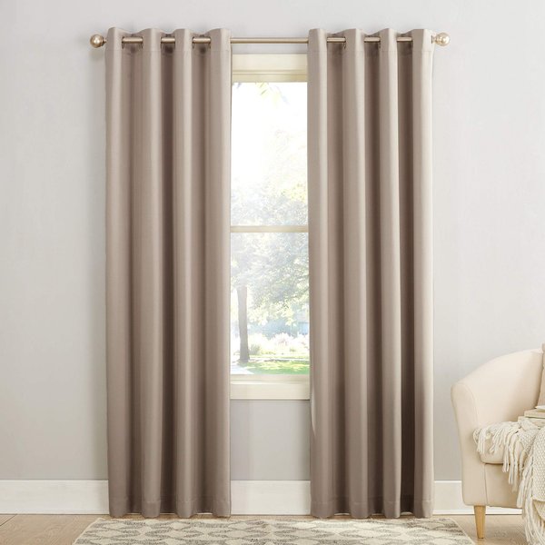 Sun Zero Barrow Energy Efficient Grommet Curtain Single Panel