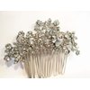 Generic Crystal leaves and flowers silver hair comb barrette clip bridal clip- Silvr, 1