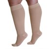 Mojo Compression Socks 20-30mmHg - 6XL Closed Toe Knee-High Extra X-Wide Calf: Relief for Lymphedema, Bariatric, Varicose Veins & Swelling, Beige XXXXXX-L