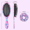 Girls Hair Brush, Kids Detangle Hair Brush for Curly Hair, Wet/Dry Hair Brush for Women, Pain Free Hair Brush for Thick Hair (Mermaid Tail)
