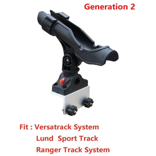 Brocraft Power Lock Rod Holder 90 Degree Boat Track System/Versatrack Track System/Lund Sport Track/Ranger Track System