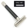 The Parker Variant Adjustable Double Edge Safety Razor, Customize your Shave with a Turn of the Dial from Mild to Aggressive - 5 Blades Included (GRAPHITE GRAY)