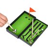 Mini golf set pen, red, blue and black three kinds of ink, suitable for office, study when tired decompression, desktop mini golf course cool workbench accessories fun novelty birthday gift
