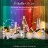 RARJSM Metallic Nail Art Gel Liner Black Silver Rose Gold Blue Green Red Glitter Painted Gel Nail Polish Set Soak Off 12 Colors 5ml UV LED Curing Require for DIY at Home Nail Salon Manicure Design