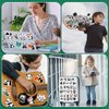 100 Pieces Panda Stickers Vinyl Panda Decals Party Supplies Waterproof Decorative Cartoon Stickers for Computer, Luggage, Guitar, Bottle, Refrigerator, Phone, Laptop Birthday Cute Animal Decorations