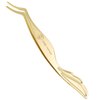 Pretty memory DIY Eyelash Applicator Tool, Curved Eyelash Tweezers for False Lashes, Lash Applicator for Easy Lashes Application and Removal, Gold