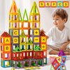 Assark Magnetic Tiles, 98pcs Magnetic Blocks Set Magnet Toys with 2 Cars, Kids Magnetic Building Blocks Set for 3 4 5 6 7 8+ Year Old Boys Girls, STEM Preschool Toys for Gift