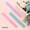 3 Pieces Carbon Fine Cutting Comb Carbon Fiber Salon Hairdressing Comb for Man and Woman Hairdressing Barber Comb (Pink Bule Purple)