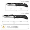 OUTDOOR EDGE 3.5" Onyx EDC - Pocket Knife with Replaceable Blades and Pocket Clip. The Perfect Razor Sharp EDC Knife. Black with 3 Extra Blades