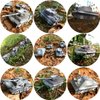 Kvvdi 4 Sets Upgrade 3D Puzzles Plastic Model Toy Tank Kit for Adults, Military Tiger Tank Model, Premium Scale Model Tanks Kits Collection
