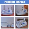 SUPVOX 1 Set of Miniature Porcelain Dollhouse Teaware - Diy Ceramic Tea Set with Teapot, Cups, and Plates - 1:12 Scale Dollhouse Decoration