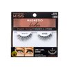 KISS Magnetic Lashes, Tempt, 1 Pair Synthetic False Eyelashes With 5 Double Strength Magnets, Wind Resistant, Dermatologist Tested Fake Lashes Last Up To 16 Hours, Reusable Up To 15 Times Black