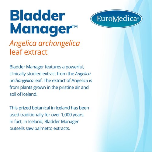 Euromedica Bladder Manager - 30 Capsules - Clinically-Studied Herbal Supplement - Support Bladder Strength & Healthy Urinary Tract Function - Formulated for Men & Women - 30 Servings