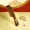 TAN MUJIANG Hair Comb Natural Wood Anti-static (Goldfish)