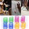 AIMICOCA 40 Pack Cat Spring Toy, Interactive Cat Toy for Indoor Cats Plastic Coils Colorful Springs Cat Toys Active Healthy Fitness Play Coil Spiral Springs Kitten Toys for Swatting, Biting, Hunting