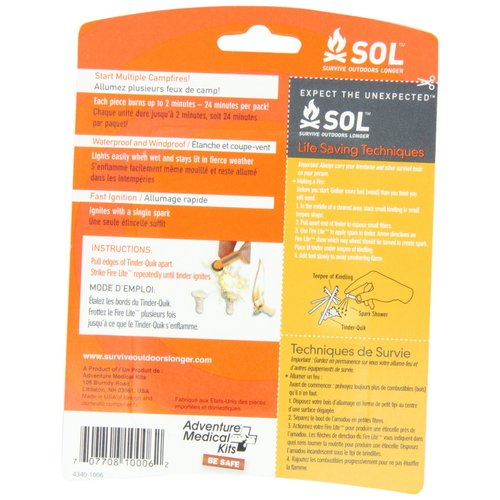 S.O.L. Survive Outdoors Longer Tinder Quik Fire Starters (12-Count)
