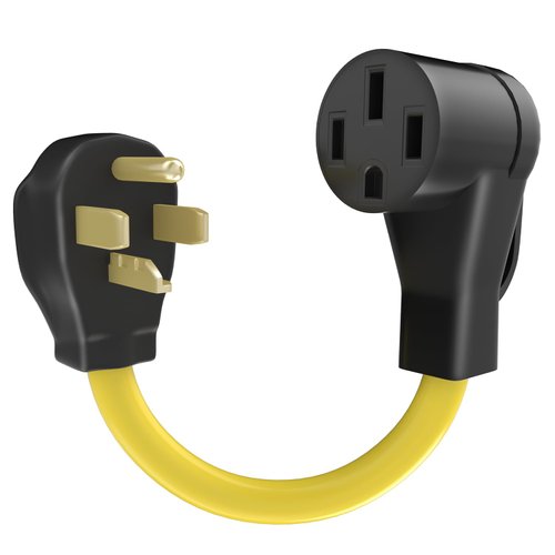 Aiskooc EV Charger Adapter Cord, 12 Inches NEMA 14-30P to 14-50R, UL Listed 30Amp Dryer to 50Amp EV Receptacle Conversion Adapter, Compatible with Tesla & EVs Level 2 Charging
