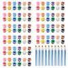 Awineye Mini Acrylic Paint Set 10 Pack,Paint for Kids,12 Colors Kids Painting Set,Acrylic Paint Strips for Kids&Adults