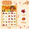 Thanksgiving Bingo Game - 24 Player Turkey Cards for Family, School, Party Activities