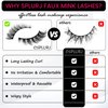 False Eyelashes - 10-Pack Mink Lashes - Wispy Lashes – Natural Looking Dramatic 3D Effect Fake Lashes – Fake Eyelashes Kit – Lightweight False Lashes - Faux Cat Eye Lashes - Lash Strips - By SPLURJ