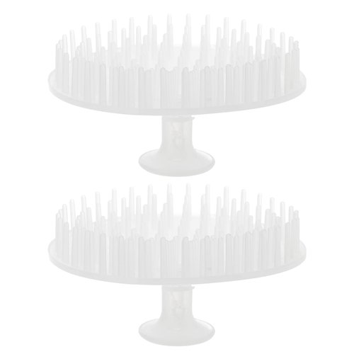 FOMIYES 2pcs Shampoo Brush Shower Hair Brush Girls Shower Brush Hair Scalp Massager Brush Head Scalp Shower Brush