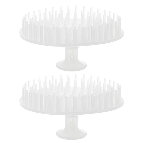 FOMIYES 2pcs Shampoo Brush Shower Hair Brush Girls Shower Brush Hair Scalp Massager Brush Head Scalp Shower Brush