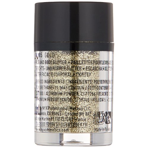 NYX Cosmetics Face & Body Glitter Gold