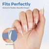 modelones Short Square Nail Tips, Pre-shaped Gel x Nail Tips Full Cover Fake Nails Soft Gel Acrylic Nail Tips Nail Extension False Gel x Nail Kit 216PCS 12Sizes