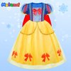 Meland eland Princess Dresses for Girls, Princess Dress Up for Girls 3-8 Princess Costume for Girls Birthday Gift Halloween Costume