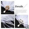 GENBREE 1920s Flapper Headband White Feather Hair Clip Rhinestone Feather Headpiece Pearl Cocktail Hair Accessories for Women and Girls